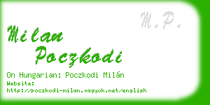 milan poczkodi business card
